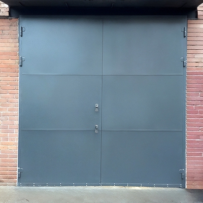 Стальные ворота для гаража